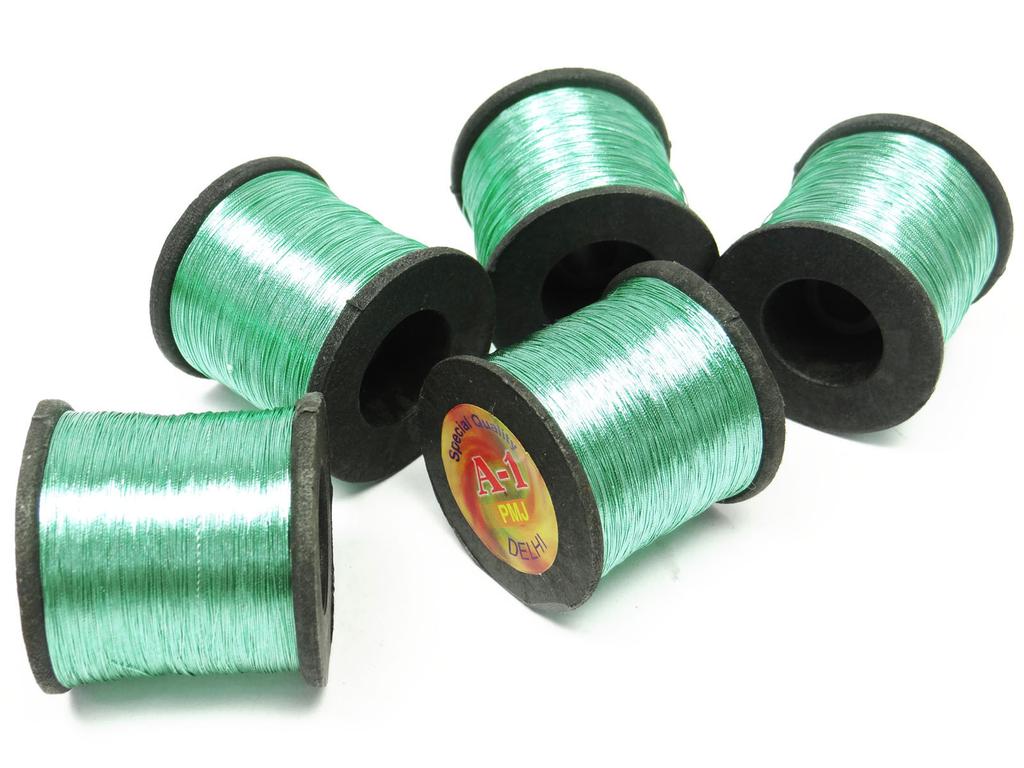 Лот из 5 шт. Полиамидная катушка, стегальная машина, металлик, оранжевый