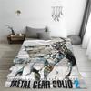 Фланелевое одеяло для игры Metal Gear Solid, зимнее, мягкое, теплое, плед для детей, гостиной, с рисунком, покрывало на кровать, чехол для дивана-кровати
