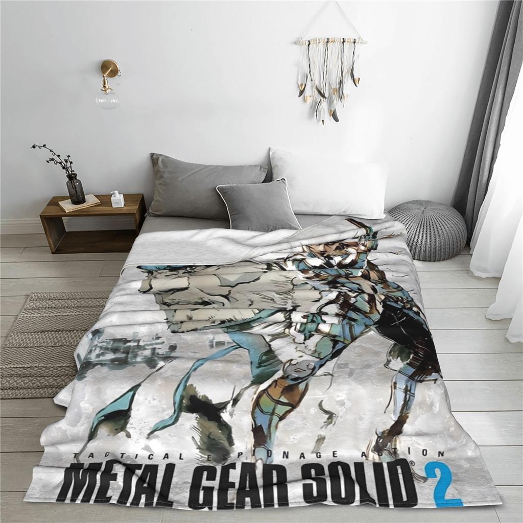 Фланелевое одеяло для игры Metal Gear Solid, зимнее, мягкое, теплое, плед для детей, гостиной, с рисунком, покрывало на кровать, чехол для дивана-кровати