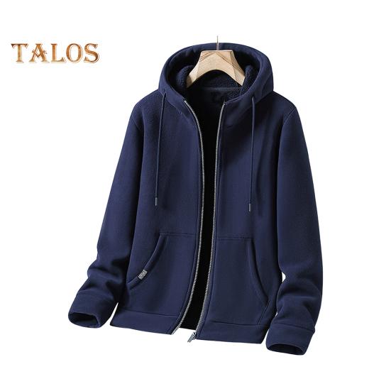 Мужское осенне-зимнее пальто с капюшоном, застежкой-молнией, длинными рукавами, завязками на шнурке, свободный толстый теплый однотонный кардиган, повседневная куртка с капюшоном