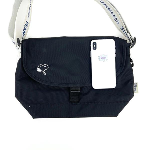 Сумка Snoopy Messenger Черная сумка через плечо с лентой с логотипом Для прогулок и путешествий