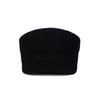 VARZAR VA Square Studded Wool Sailor Cap Black