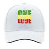 ONE LOVE Print  Adjustable Snapback Lightweight Hat for Outdoor Activities Sports and Fishing   Sandwich Baseball Cap