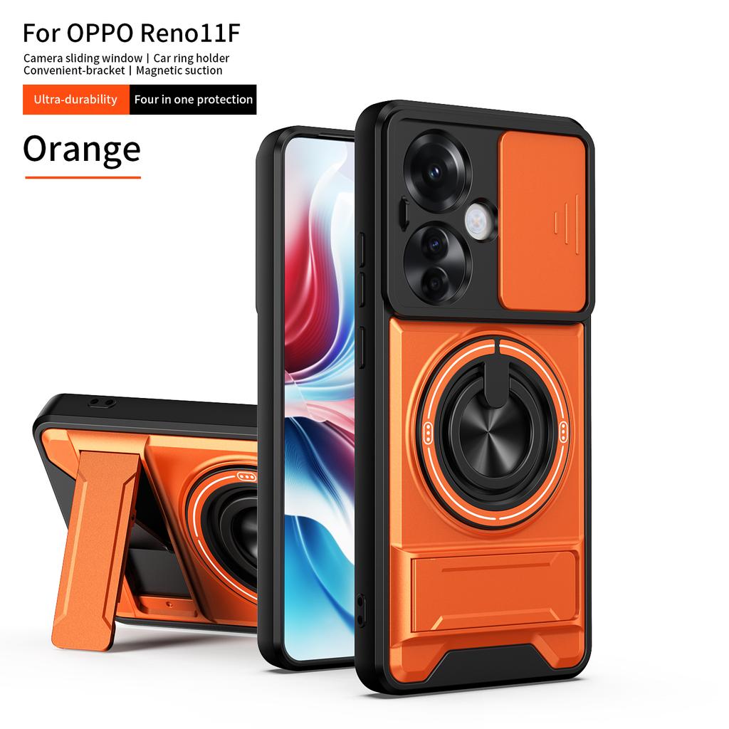 Чехол для Oppo Reno11 F Чехол OPPO Reno 11F F25Pro Чехол для телефона Магнитный складной держатель Magsafe Военная броня Защитная крышка для камеры