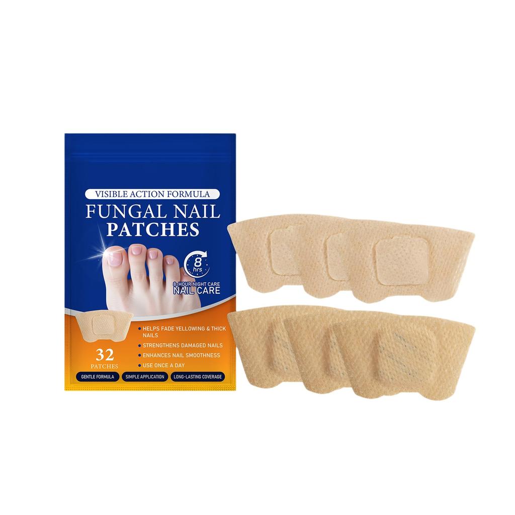 Пластыри для ногтей, грибковые, для рук и ног, мягкие, вросшие ногти, утолщение ногтей, яркие ногти, бороздки на ногтях, серые ногти, пластырь для ухода за ногтями, 32 ПЛАСТЫРЯ