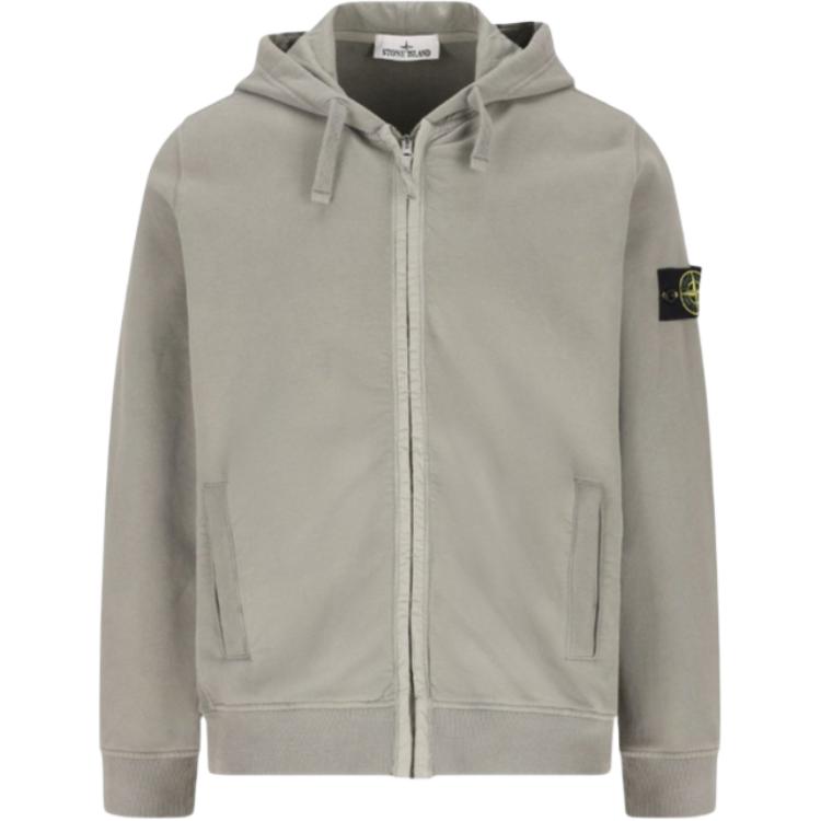 STONE ISLAND Логотип Молния Толстовка с капюшоном с длинным рукавом Мужские куртки K2S156100067S0A20-V006B