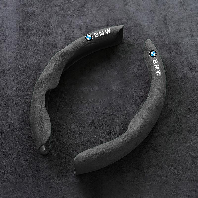 OEBX9 Car Steering Wheel Cover Suede Leather Anti-Slip For BMW X3 X5 M5 M3 E46 E90 E60 F10 E39 F30 E36 G30 E87 E70 Auto Accessories
