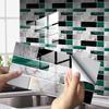 12/24/48pcs 3D Marble Crystal Self-adhesive Wall Sticker Mosaic Wallpaper Kitchen Oil Sticker Bathroom Tile Wall Stickers Waterproof