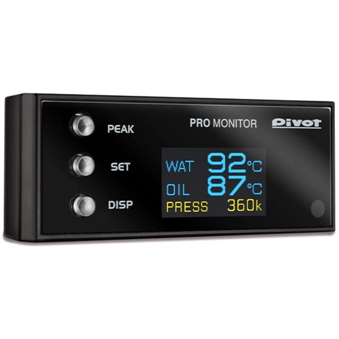 PIVOT Цифровой монитор PRO MONITOR Датчик температуры воды/температуры масла/давления масла, Черный, 14 x 68 x 27 мм