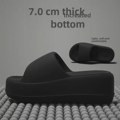 Женские тапочки премиум-класса из ЭВА: Стильные, нескользящие, дезодорирующие, мягкие, сандалии на толстой подошве для ношения на открытом воздухе и на пляже