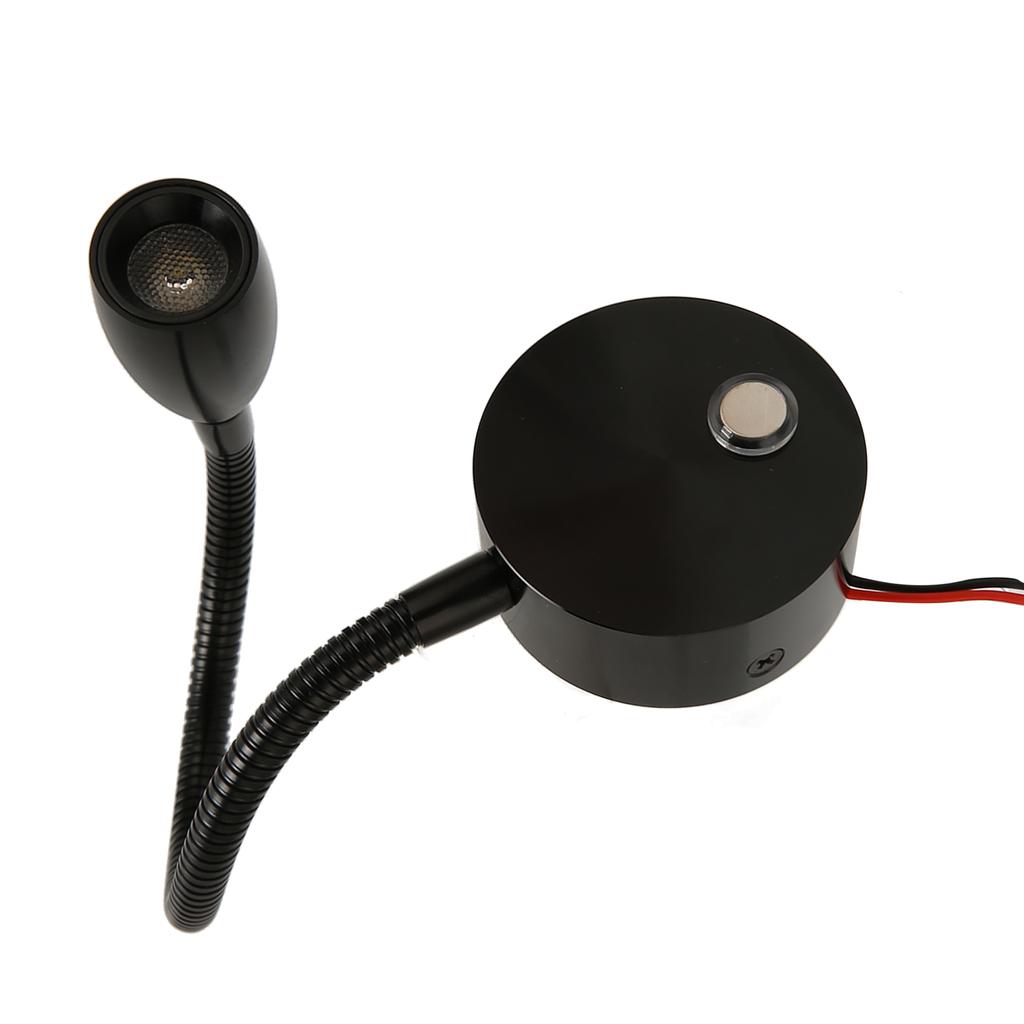 LED RV Gooseneck Bed Light with USB Port Type C Port Touch Control DC12?24V Soft Light RV Bedside