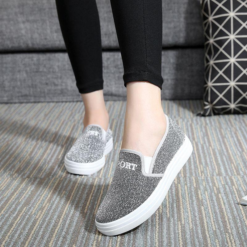 Fashion Loafers Black 2024 Flat Women Footwear Ladies Shoes Canvas Luxury 39 Trends Shoe A New Arrival Chic Elegant Offer Low Price In