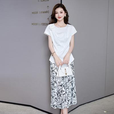 Костюм в стиле фан-моды Muse, юбка, летний новый топ с неровным краем, темпераментное платье на бретелях, комплект из двух предметов