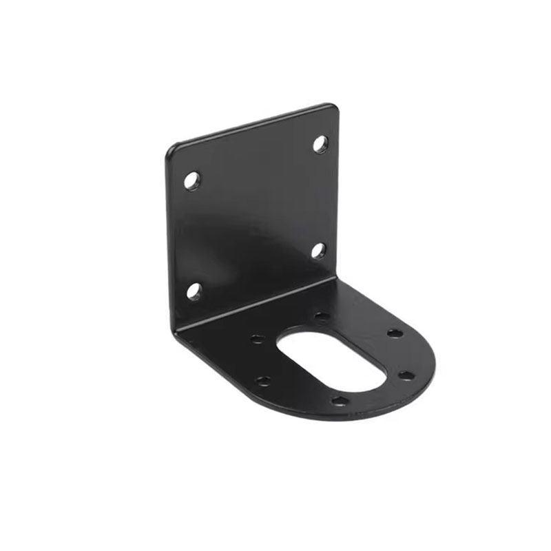 25/37mm Gear Motor Bracket for GM25-370/520/555 - Iron/Aluminum, Spray-Painted