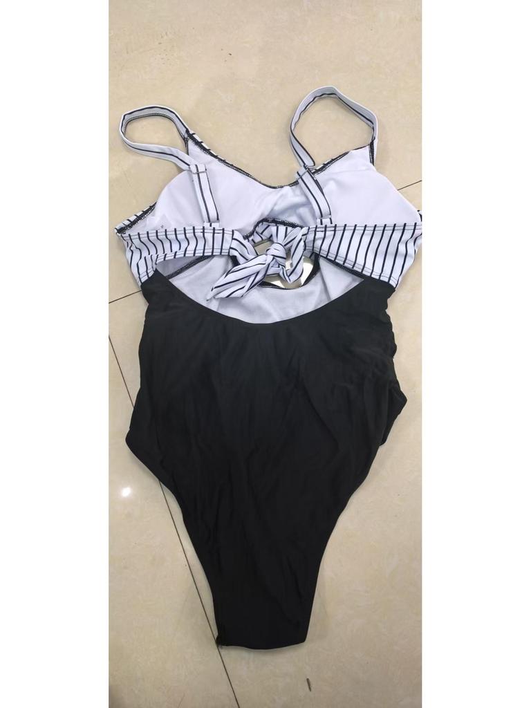 Европейский и американский женский сексуальный купальник с открытой спиной, цельный, облегающего кроя и с полым дизайном