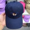 Women's Spring and Summer Korean Version Cute Cartoon Puppy Embroidered Soft Cotton Baseball Cap Couple's Baseball Cap Showing Small Face