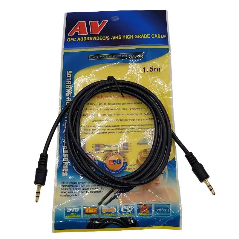 Аудиокабель 3,5 мм на двойной RCA: Подключает компьютерные колонки с выходами 2RCA