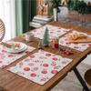 Yiman Qiyun American Style Christmas Double Layer Heat Resistant Placemat Bowl Mat