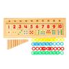 Деревянная математическая игра-доска с числами, сортировка, игрушки Монтессори, образовательные обучающие инструменты для детей