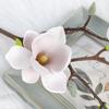 Real Touch Artificial Magnolia Flower Realistic Artificial Faux Magnolia Branch Handmade AVE Fake Flower Wedding Party