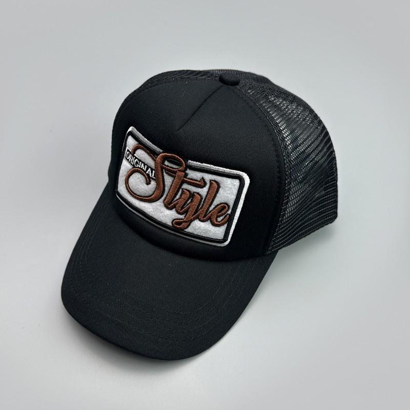 Color Block Mesh Embroidered Letter Baseball Cap Unisex Sun Protection Small Face Outdoor Trucker Hat