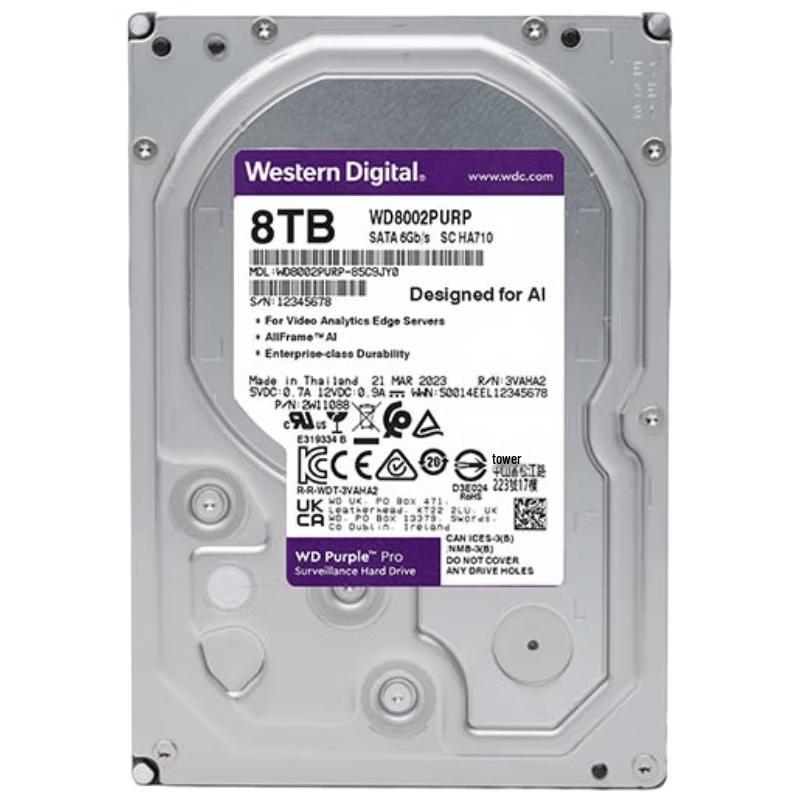 WD Purple Pro 8TB Surveillance Hard Drive