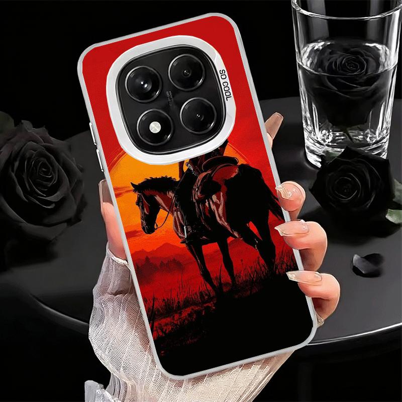 Мягкий чехол для телефона Red Dead R-Redemption для Xiaomi Redmi Note 13 14 15 Pro Plus 12S 12 11S 11 11T 10S 10 Ударопрочный задний чехол She
