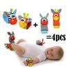 Sozzy Baby Rattle Toy Rattle Set Baby Sensory Toys Foot-finder Socks Wrist Rattle Bracelet Gift