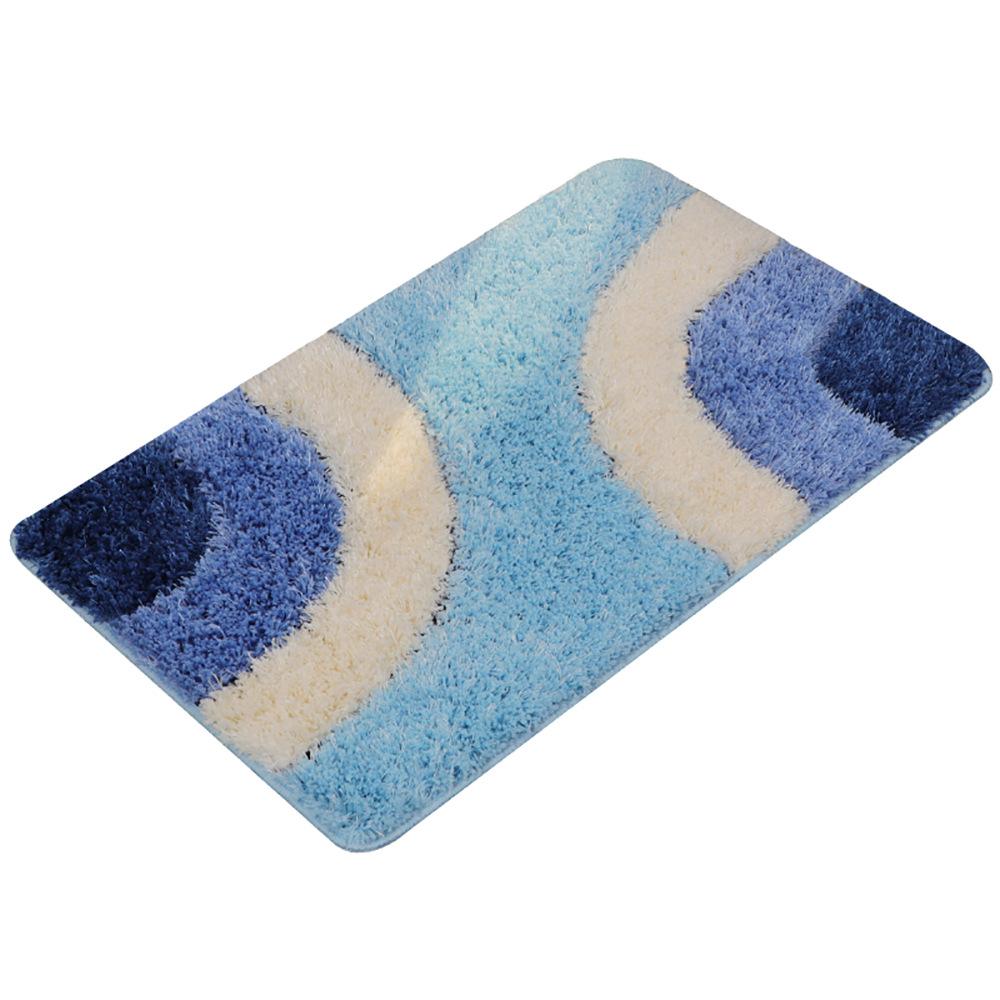 Thickened Geometric Bathroom Carpet Three-piece Bathroom Floor Mat Non-slip Mat Rectangular Foot Mat Entry Door Absorbent Mat
