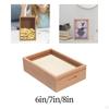 Money Bank Wooden Photo Frame Saving Pot Kids Adults Box for Cash