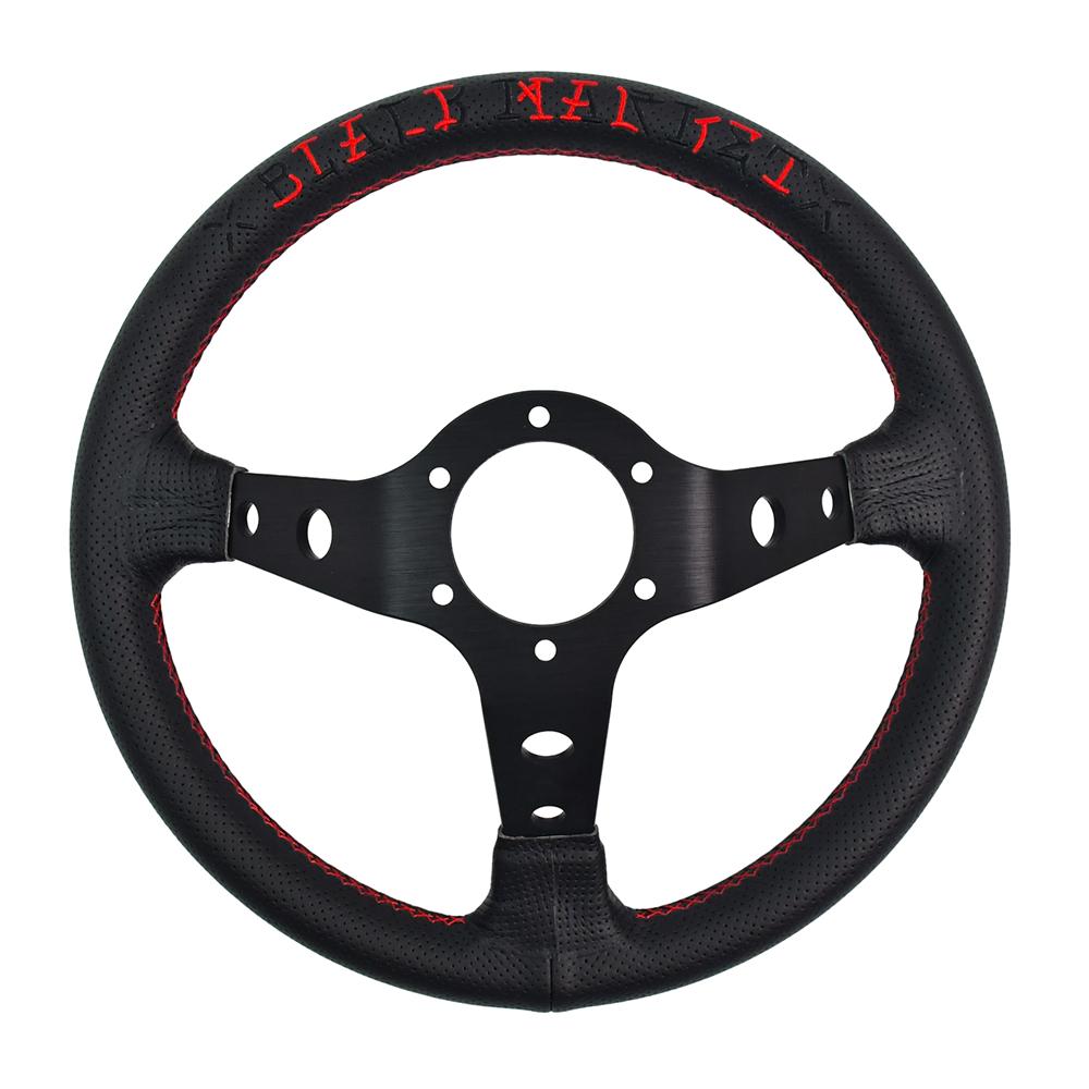 VERTEX 320mm Design Style Automobile Repacking Racing Steering Wheel 6 Bolt Alloy Drift Racing Steering Wheel With Horn Button