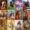 DIY Horse 5D Diamond Painting Full  Round Mosaic Animal Diamont Embroidery Cross Stitch Rhinestone Handmade Home Decor