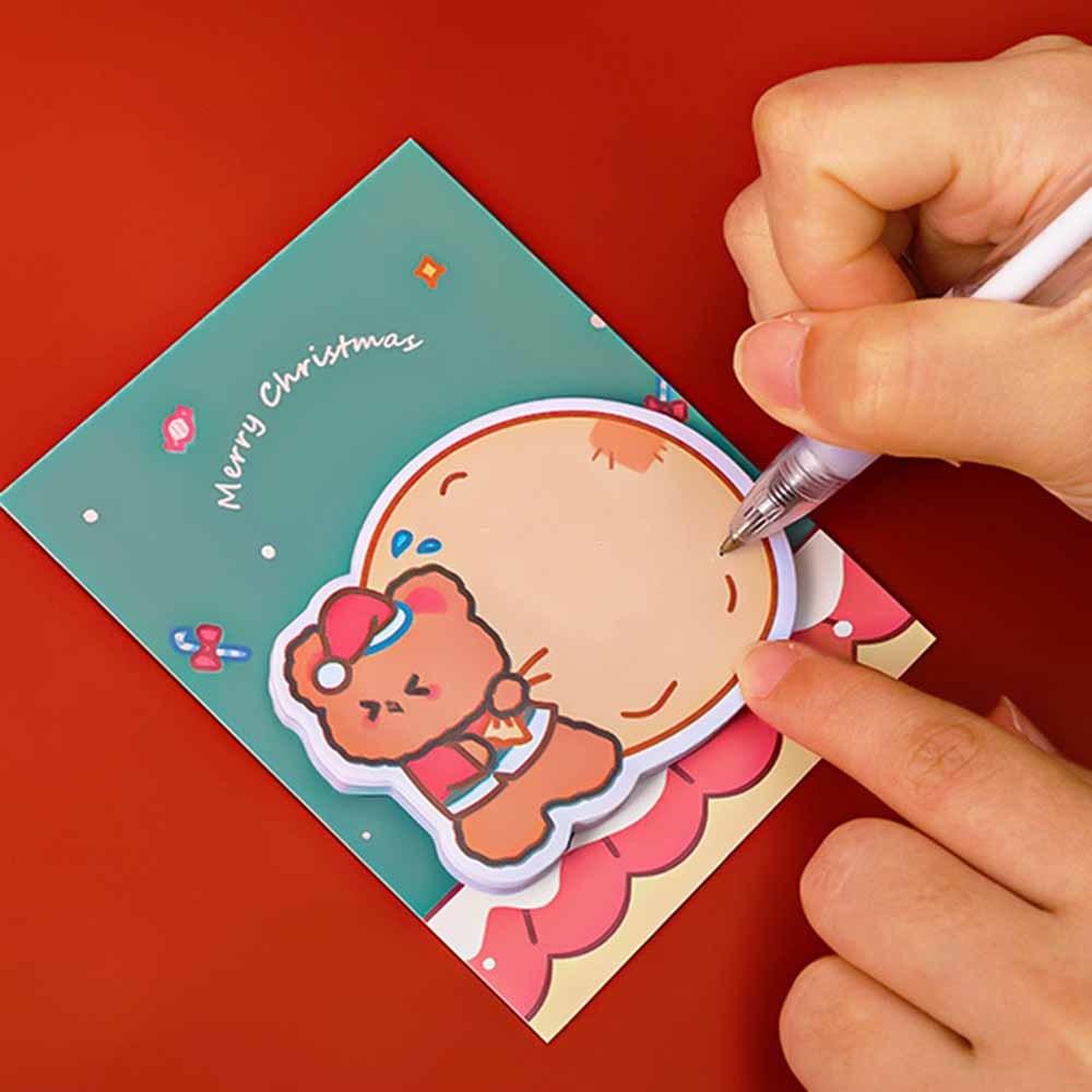 1 шт. клейкая наклейка Kawaii Christmas Sticky Notes блокнот для заметок офис школьные принадлежности канцелярские принадлежности наклейка