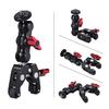 Andoer Multi function Ball Head Clamp Ball Mount Clamp Arm Super Clamp with 1 4 20 Thread for GPS Phone LCD DV Monitor