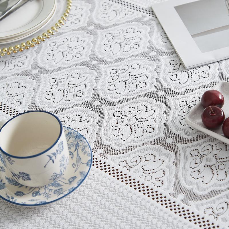 Скатерть в геометрическую клетку, кружево, пэчворк, прямоугольная, машинного плетения, полиэстер, тканая скатерть для свадьбы, дня рождения, ресторана, шведского стола