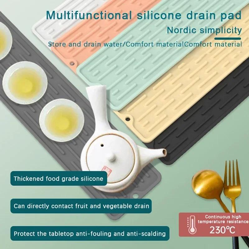 35*8 см силиконовая теплоизоляционная прокладка кухонный нескользящий фиксированный коврик коврик для крана защитные прокладки для защиты от капель кухонные принадлежности