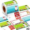 200-500Pcs Christmas Stickers Christmas Tree Santa Hat Self-Adhesive Gift Tags Pvc Gift Wrapping Seals Decals Party Decorations