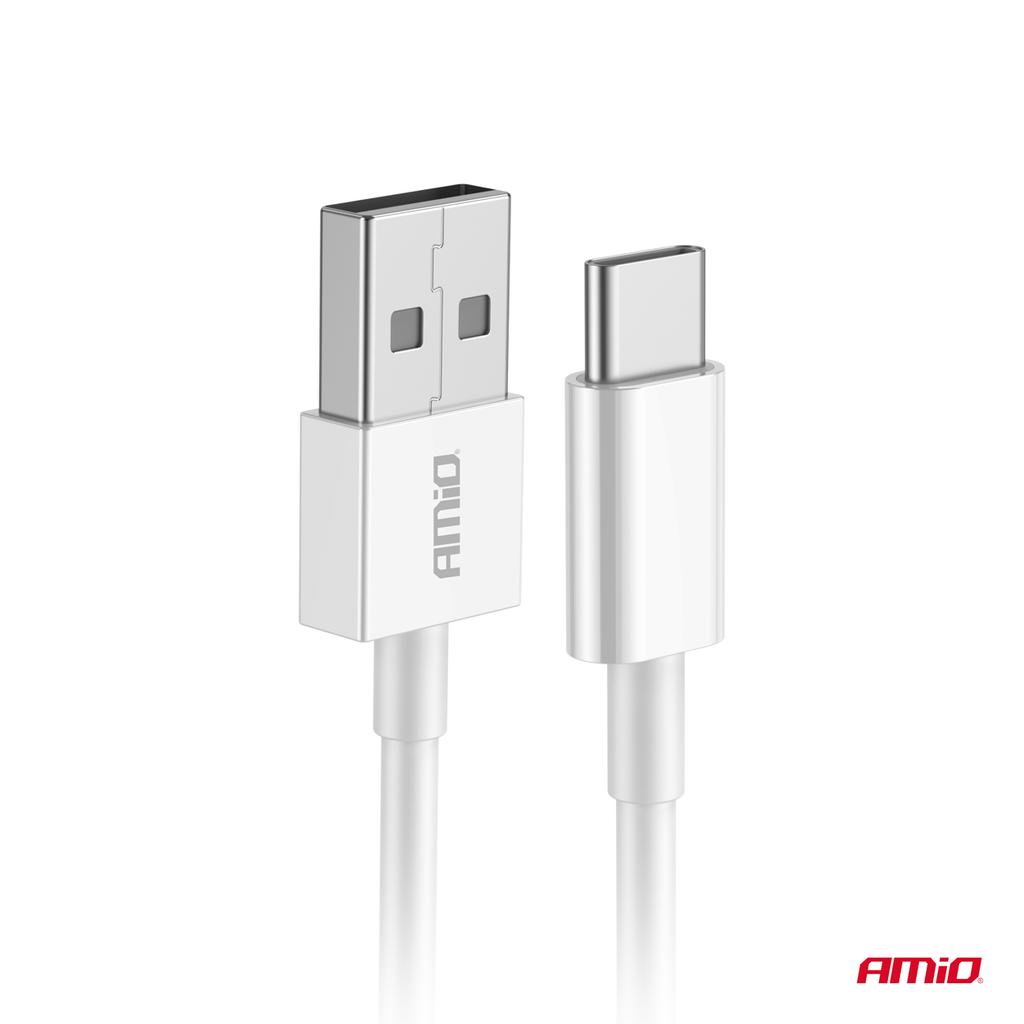 USB-A - USB-C Charging Cable 2A 100Cm Fulllink Amio-03893