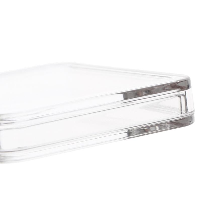 10 шт. квадратные прозрачные защитные контейнеры для жетонов, коробки для настольных игр