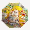 1pc Anime Character with Pigs Outdoor Umbrella - Automatic Opening/Closing, Portable 3-Fold Design, 8-Bone Iron Frame, Festival Gift for Fans, Tr
