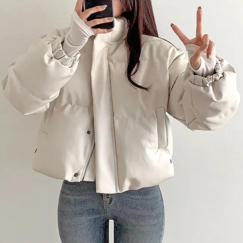 Korean Fashion Retro Cotton-padded Jacket Women New Loose Joker Thickened Short Coat High Sense Vintage Casual Overcoat Winter
