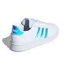 adidas Детские кроссовки Neo Grand Court Leather Дышащие низкие кроссовки Белые Синие FW1274