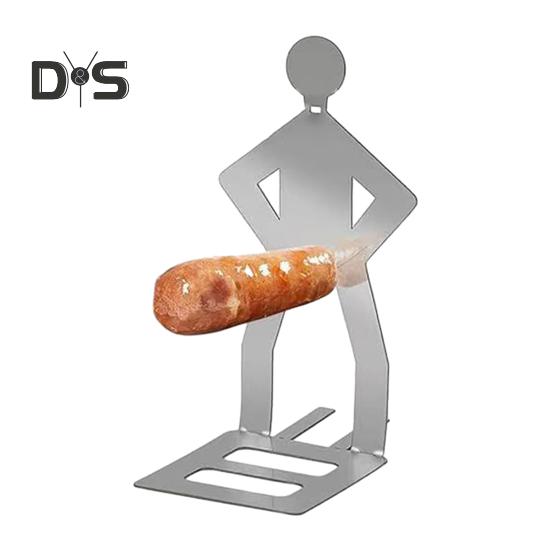 Многоразовая подставка для сосисок и хот-догов, забавная стойка для гриля в виде человека, антикоррозийные складные принадлежности для барбекю для кемпинга, весенних вылазок
