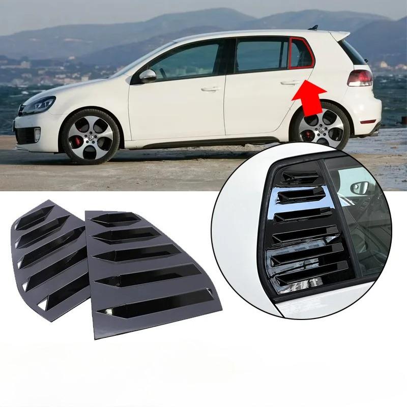 1 пара для Golf 6 Golf 7/7.5 Декоративная панель с жалюзи на заднее окно, спортивный воздухозаборник, турбулентная панель, жалюзи для GTI/R