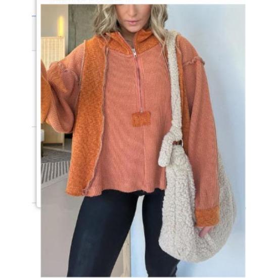 GMXIA Женская мода повседневная осень-зима однотонный принт длинный рукав воротник-молния блузки и рубашки