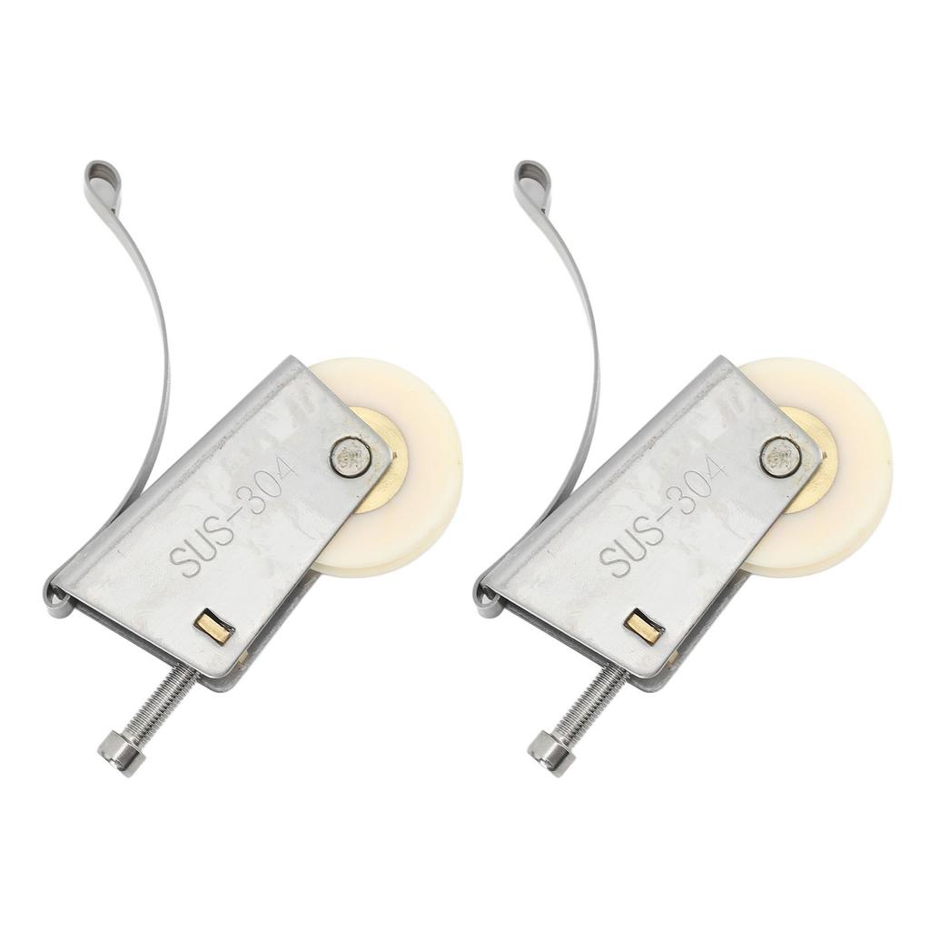 2Set Cabinet Sliding Door Window Roller Pulley Stainless Steel Sliding Door Window Roller Pulley