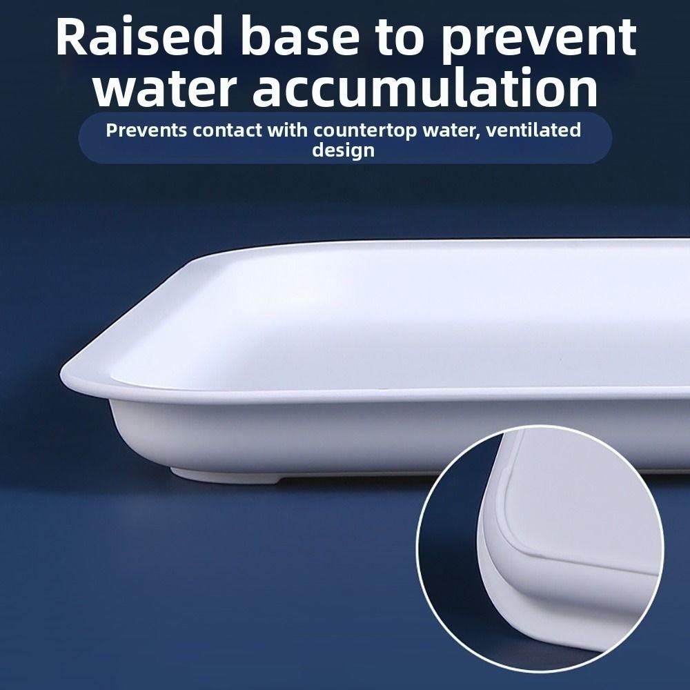 High Quality Multicolor Serving Tray Plastic Rectangle Food Tray Scratch Resistant Multi-sizes Storage Shallow Tray Tea Serving