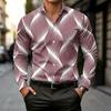 Новая мужская повседневная рубашка с принтом, длинным рукавом, приталенного кроя