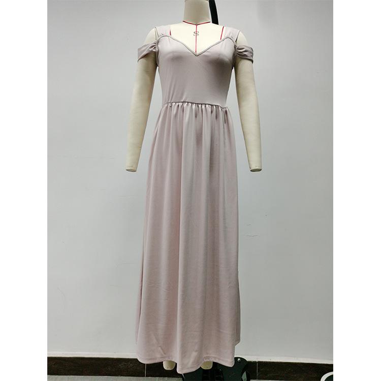 Летнее платье макси с V-образным вырезом, принтом, открытыми плечами, высоким разрезом, элегантное длинное вечернее сексуальное платье для вечеринки