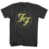 Foo Fighters T-Shirt Distressed Logo Dave Grohl Rock Official New Black